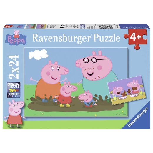 Ravensburger pussel: Happy Family Life 2x24 Bitar i gruppen PUSSEL / Barnpussel hos Spelexperten (10109082)
