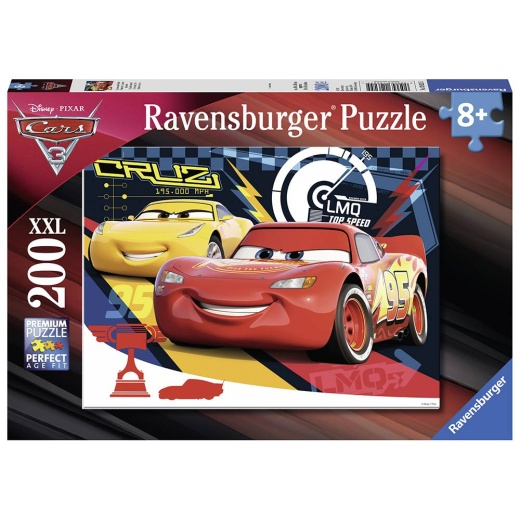 Ravensburger pussel: Screeching Tyres XXL - 200 Bitar i gruppen  hos Spelexperten (10112625)