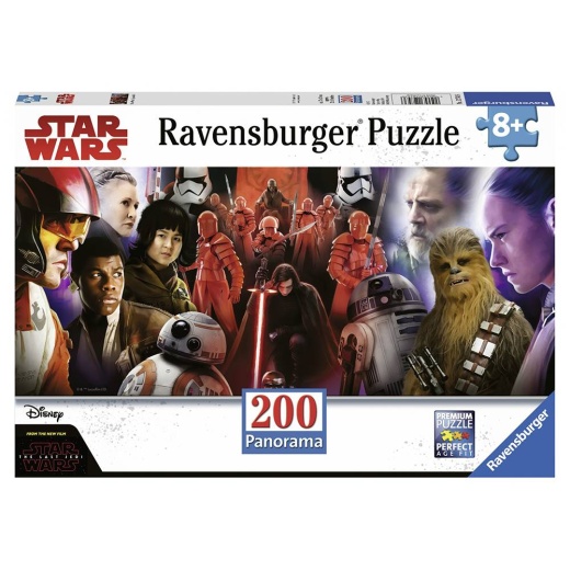 Ravensburger pussel: Panorama Star Wars Episode VIII - 200 Bitar i gruppen  hos Spelexperten (10112743)