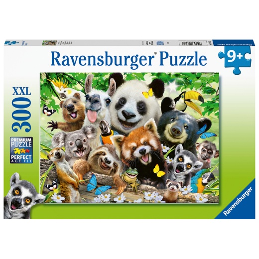 Ravensburger Pussel: Wildlife-Selfie XXL 300 Bitar i gruppen PUSSEL / < 750 bitar hos Spelexperten (10112893)