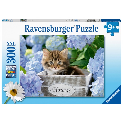 Ravensburger pussel: Tortoiseshell Kitty 300 Bitar XXL i gruppen  hos Spelexperten (10112894)