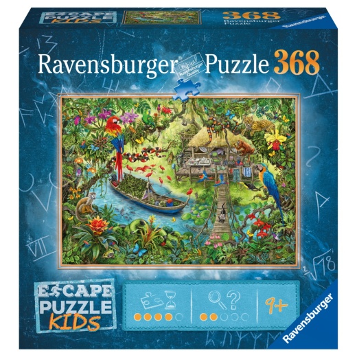 Ravensburger Pussel: Escape Kids - Djungelexpeditionen 368 Bitar i gruppen SÄLLSKAPSSPEL / Knep & knåp hos Spelexperten (10112989)