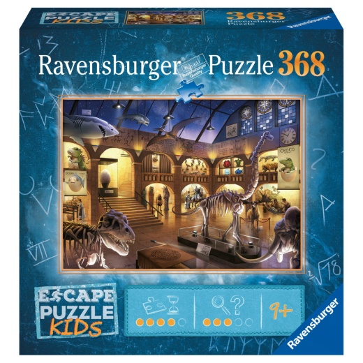 Ravensburger Pussel: Escape Kids - På naturhistoriska museet 368 Bitar i gruppen SÄLLSKAPSSPEL / Knep & knåp hos Spelexperten (10112990)