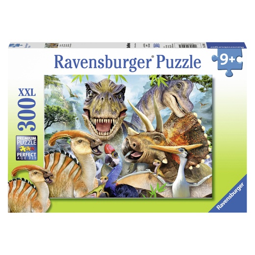 Ravensburger Pussel - Delighted Dinos 300 Bitar i gruppen  hos Spelexperten (10113246)