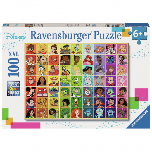 Ravensburger Pussel: Disney Colour Palette 100 Bitar XXL i gruppen PUSSEL / < 625 bitar hos Spelexperten (10113332)