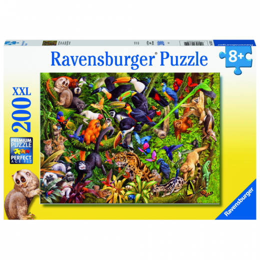 Ravensburger pussel: Tropical Rainforest XXL 200 Bitar i gruppen PUSSEL / < 625 bitar hos Spelexperten (10113351)