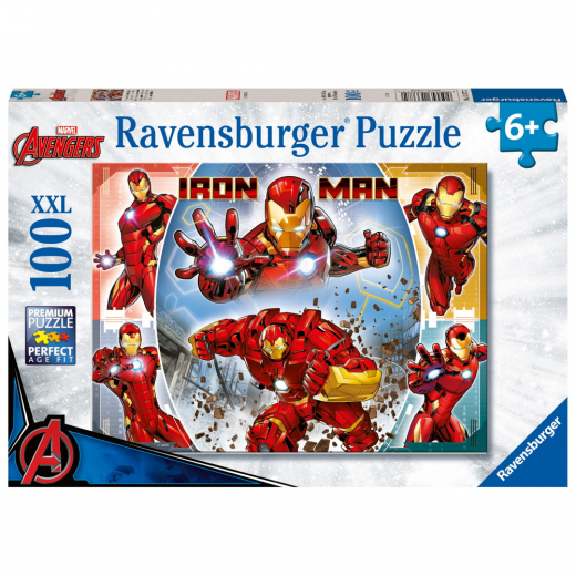 Ravensburger Pussel: Marvel Hero Ironman XXL 100 Bitar i gruppen PUSSEL / < 750 bitar hos Spelexperten (10113377)