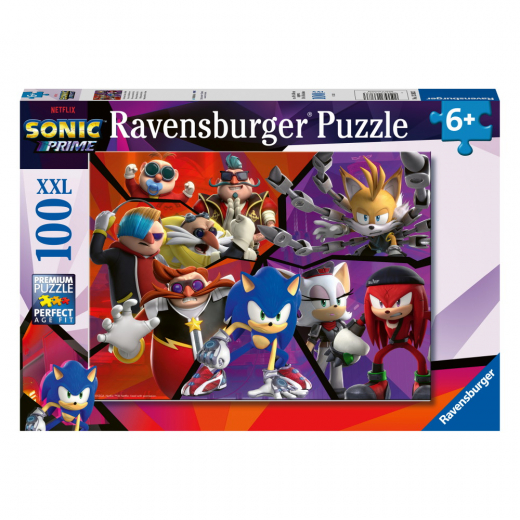 Ravensburger Pussel: Sonic Prime 100 XXL Bitar i gruppen PUSSEL / Barnpussel hos Spelexperten (10113383)