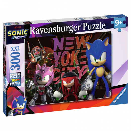 Ravensburger Pussel: Sonic Prime - New York City 300 Bitar XXL i gruppen PUSSEL / < 750 bitar hos Spelexperten (10113384)