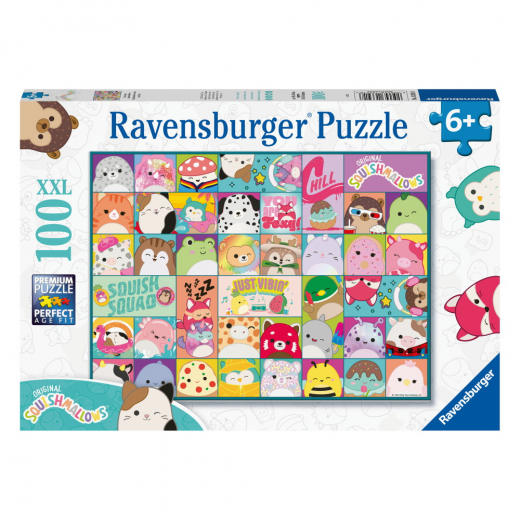 Ravensburger Pussel: Squishmallows 100 XXL Bitar i gruppen PUSSEL / Barnpussel hos Spelexperten (10113391)