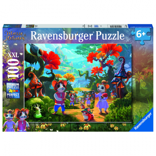 Ravensburger Pussel: Musse & Helium 100 Bitar XXL i gruppen PUSSEL / Barnpussel hos Spelexperten (10113397)