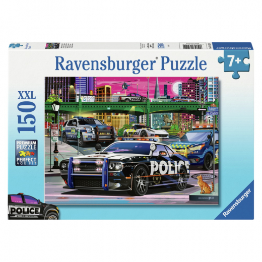 Ravensburger Pussel: Police On Patrol XXL 150 Bitar i gruppen PUSSEL / < 750 bitar hos Spelexperten (10113412)