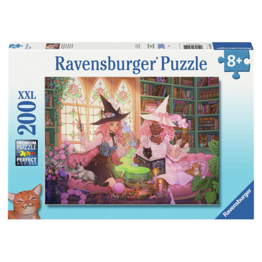 Ravensburger Pussel: Enchanting Library XXL 200 Bitar i gruppen PUSSEL / < 750 bitar hos Spelexperten (10113415)