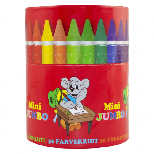 Sense - Vaxkritor Mini Jumbo Burk 36-Pack i gruppen LEKSAKER / Skapa & måla hos Spelexperten (10136)