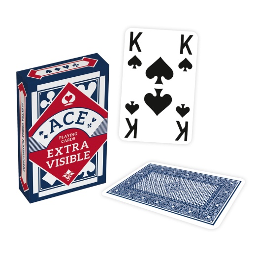 ACE Bridge Extra Visible Blue i gruppen SÄLLSKAPSSPEL / Poker & Casino / Bridge hos Spelexperten (102004194b)
