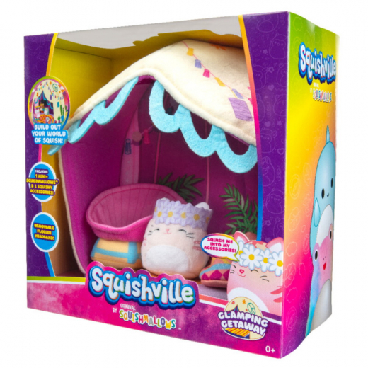 Squishville - Lekscen Glamping Getaway i gruppen LEKSAKER / Gosedjur / Squishmallows hos Spelexperten (10210)