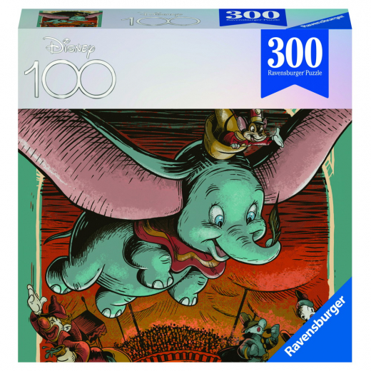 Ravensburger Pussel: Disney 100 Years Dumbo 300 Bitar i gruppen PUSSEL / < 625 bitar hos Spelexperten (10213370)