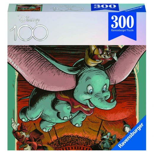 Ravensburger Pussel: Disney 100 Years Dumbo 300 Bitar i gruppen PUSSEL / < 750 bitar hos Spelexperten (10213370)