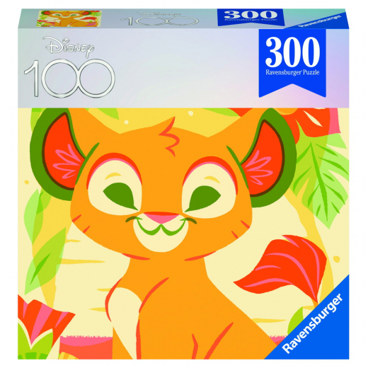 Ravensburger Pussel: Disney 100 Years Simba 300 Bitar i gruppen PUSSEL / < 750 bitar hos Spelexperten (10213373)