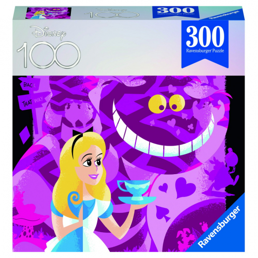 Ravensburger Pussel: Disney 100 Years Alice 300 Bitar i gruppen PUSSEL / < 750 bitar hos Spelexperten (10213374)