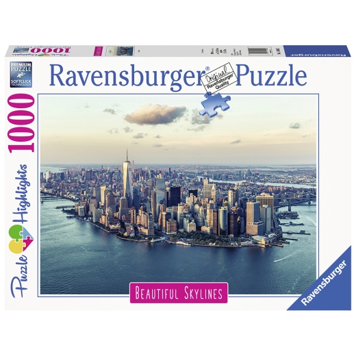 Ravensburger pussel - New York 1000 Bitar i gruppen PUSSEL / 1000 bitar hos Spelexperten (10214086)