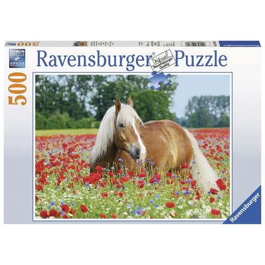 Ravensburger Pussel - AT Pferde 500 Bitar i gruppen  hos Spelexperten (10214831)