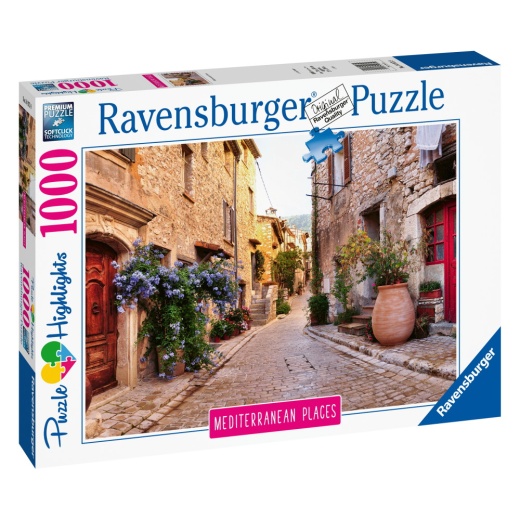 Ravensburger Pussel: Mediterranean France 1000 Bitar i gruppen PUSSEL / 1000 bitar hos Spelexperten (10214975)