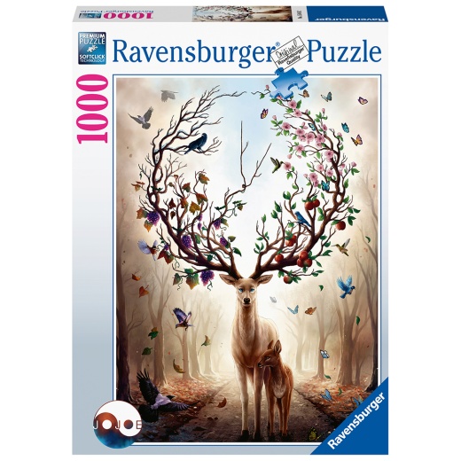Ravensburger pussel: Fantasy Deer 1000 Bitar i gruppen PUSSEL / 1000 bitar hos Spelexperten (10215018)