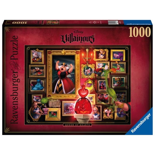 Ravensburger Pussel: Villainous - Queen of Hearts 1000 Bitar i gruppen PUSSEL / 1000 bitar hos Spelexperten (10215026)
