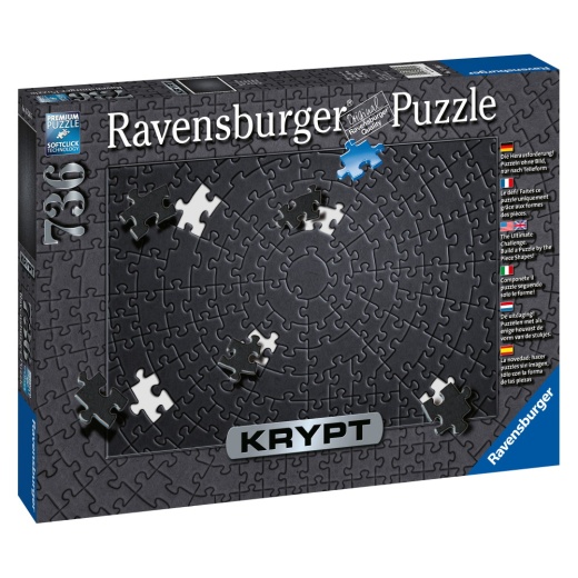 Ravensburger Pussel - Krypt Black 736 Bitar i gruppen  hos Spelexperten (10215260)