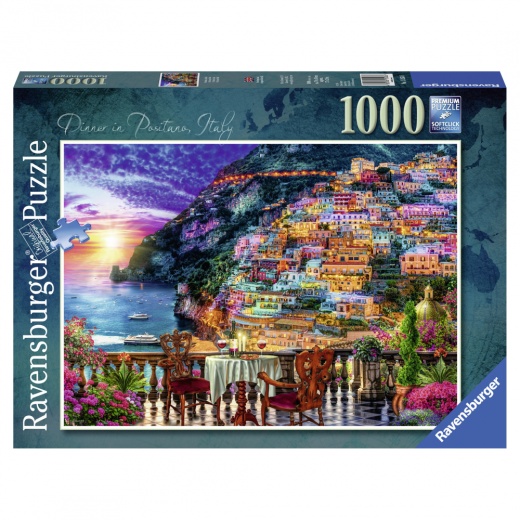 Ravensburger Pussel - Dinner in Positano 1000 Bitar i gruppen PUSSEL / 1000 bitar hos Spelexperten (10215263)