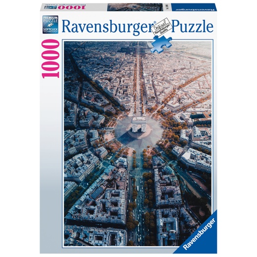 Ravensburger pussel: Paris von Oben 1000 Bitar i gruppen PUSSEL / 1000 bitar hos Spelexperten (10215990)