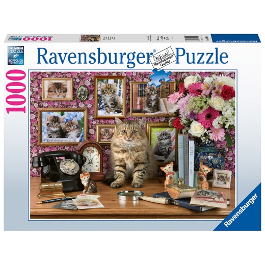 Ravensburger Pussel - My cute kitty 1000 Bitar i gruppen PUSSEL / 1000 bitar hos Spelexperten (10215994)