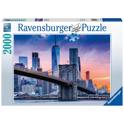 Ravensburger pussel: New York Skyline 2000 Bitar i gruppen PUSSEL / 2000 bitar > hos Spelexperten (10216011)