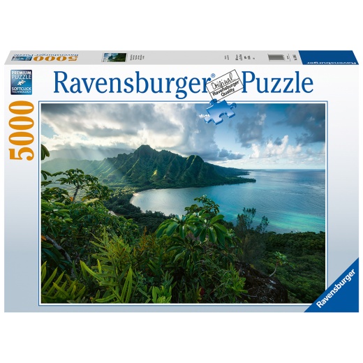 Ravensburger Pussel: Hawaiian Viewpoint 5000 Bitar i gruppen PUSSEL / 2000 bitar > hos Spelexperten (10216106)