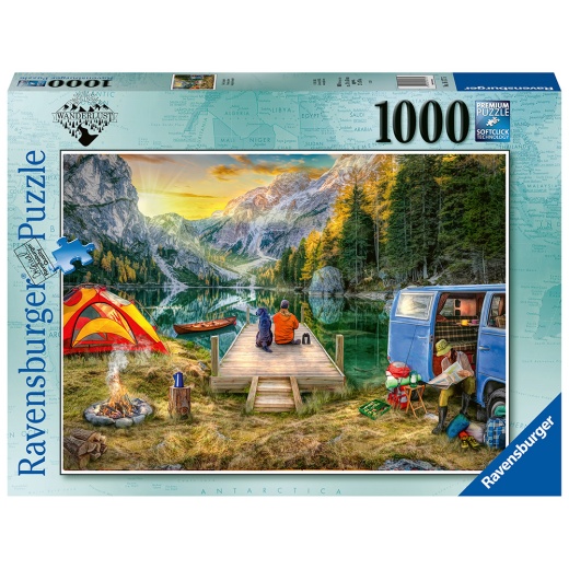 Ravensburger Pussel: Calm Campsite 1000 Bitar i gruppen  hos Spelexperten (10216177)
