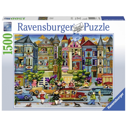 Ravensburger pussel - The Painted Ladies 1500 Bitar i gruppen  hos Spelexperten (10216261)