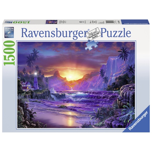 Ravensburger pussel - Sunrise in Paradise 1500 Bitar i gruppen  hos Spelexperten (10216359)