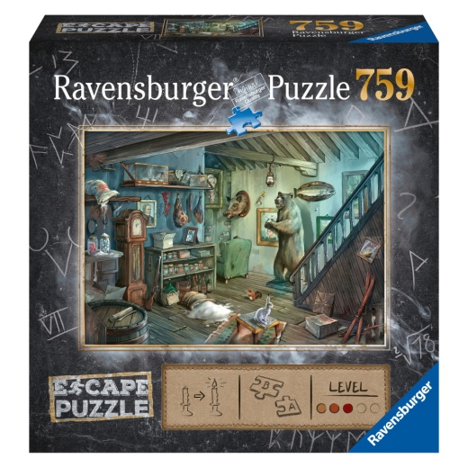 Ravensburger Pussel: ESCAPE The Forbidden Basement 759 Bitar i gruppen  hos Spelexperten (10216435)