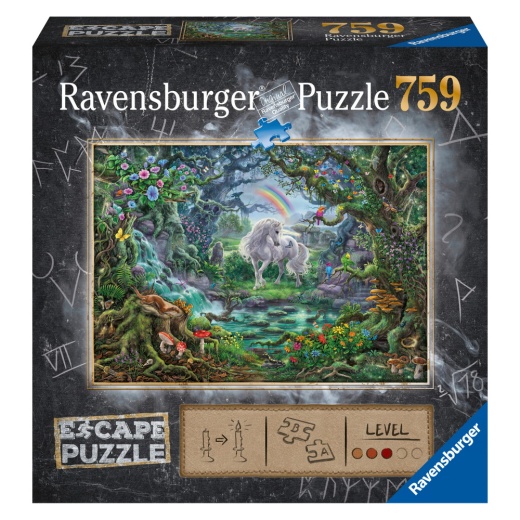 Ravensburger Pussel - ESCAPE 9 Unicorn 759 Bitar i gruppen SÄLLSKAPSSPEL / Knep & knåp hos Spelexperten (10216512)