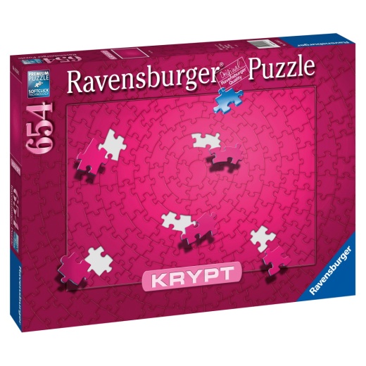 Ravensburger Pussel: Krypt Pink 654 Bitar i gruppen PUSSEL / < 625 bitar hos Spelexperten (10216564)