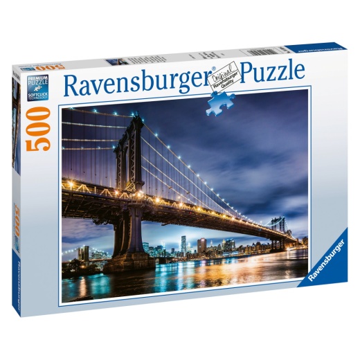 Ravensburger Pussel: New York - the city that never sleeps 500 bitar i gruppen  hos Spelexperten (10216589)