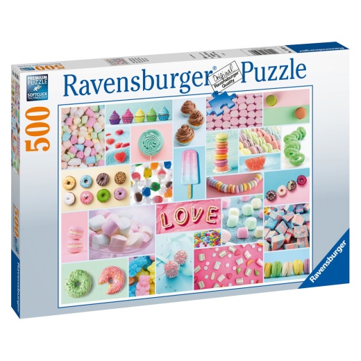 Ravensburger Pussel - Sweet Temptation 500 bitar i gruppen  hos Spelexperten (10216592)