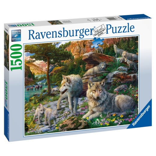 Ravensburger Pussel: Wolves In Spring 1500 bitar i gruppen  hos Spelexperten (10216598)