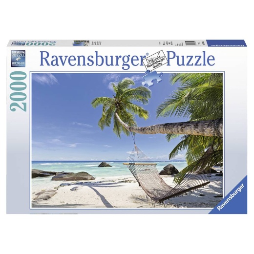 Ravensburger pussel: Hammock on the beach 2000 bitar i gruppen  hos Spelexperten (10216699)