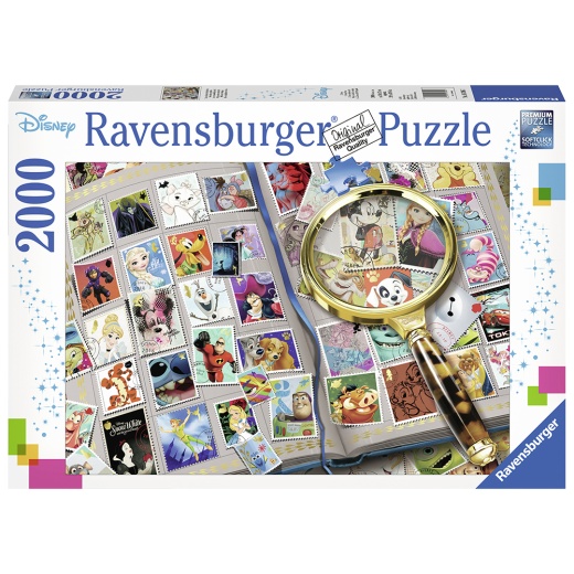 Ravensburger pussel: Disney Meine liebsten Briefmarken 2000 Bitar i gruppen PUSSEL / 2000 bitar > hos Spelexperten (10216706)