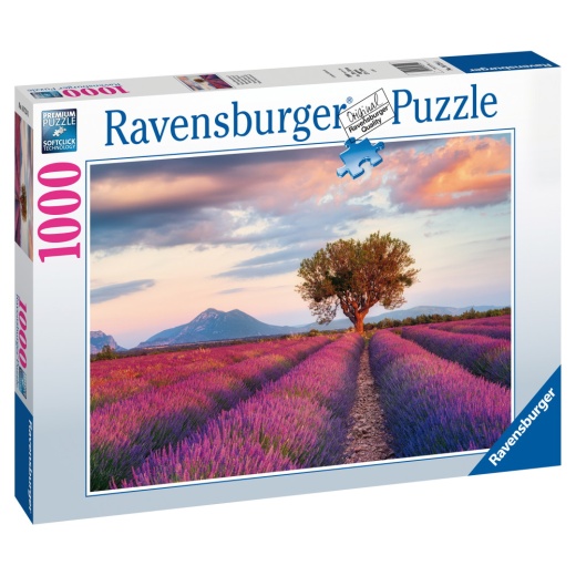 Ravensburger pussel: Lavender Fields 1000 Bitar i gruppen PUSSEL / 1000 bitar hos Spelexperten (10216724)