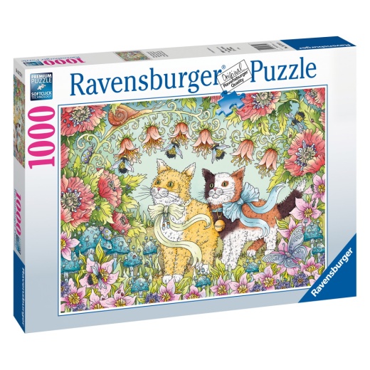 Ravensburger Pussel - Pretty Kitties 1000 Bitar i gruppen PUSSEL / 1000 bitar hos Spelexperten (10216731)