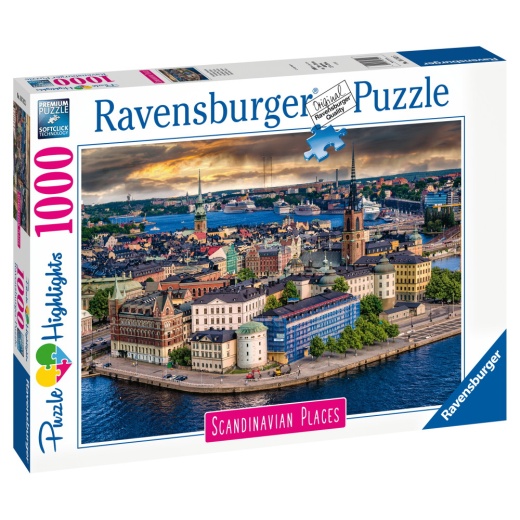 Ravensburger Pussel: Stockholm, Sverige 1000 Bitar i gruppen PUSSEL / 1000 bitar hos Spelexperten (10216742)