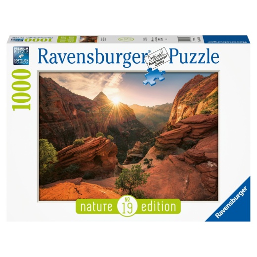 Ravensburger Pussel: Zion Canyon USA 1000 Bitar i gruppen PUSSEL / 1000 bitar hos Spelexperten (10216754)